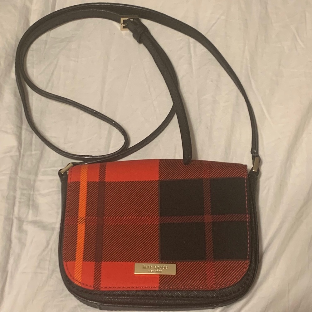 New Kate Spade Plaid Crossbody